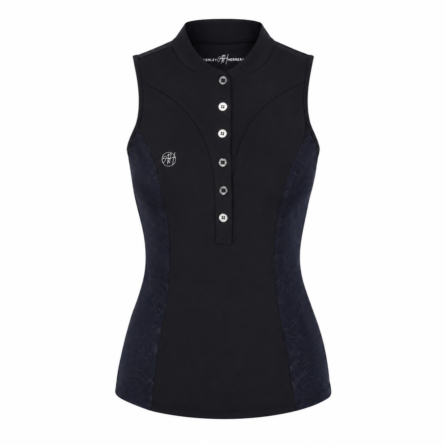 Black Snake Polo Top