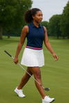 Sarah Flair Skort- White