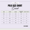 Luxury Double Collar Polo Size Chart