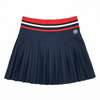 Women’s Sarah Flair Skort featuring a high-waisted shaping fit with red and white detailing — premium activewear for golf, tennis, and pickleball.