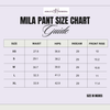 Mila Luxury Pant Size Chart  In inches