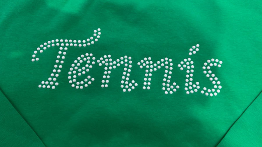 pearl detail tennis pullover