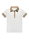 Phoenix Double Collar Polo — luxury women’s golf polo with ribbon-detailed sleeves and elevated two-layer collar, designed for premium performance and sophisticated style.