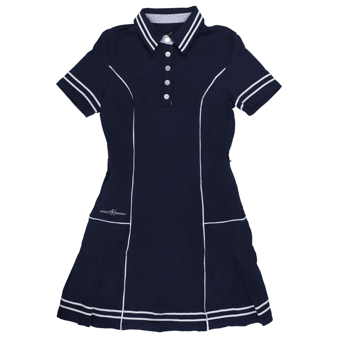  Navy & White Stripe Dress Ashley Herrera