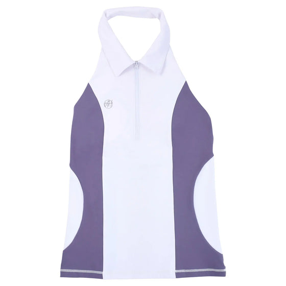 Purple Backless Polor with built in bra and elastic silicone 