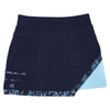 Luxury Navy & Light Blue Snake Skort for women featuring metallic snake-print design, elastic waistband, and performance-ready four-way stretch, breathable, UV-protective, and quick-dry fabric