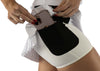 Model wearing Women’s Black & White Active Skirt — versatile luxury performance skirt with pleats, color-block detailing, built-in shortie, and UV-protective quick-dry fabric for active lifestyles.