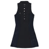 Women’s Black Active Dress with silver button details and built-in shorts